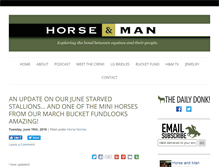 Tablet Screenshot of horseandman.com